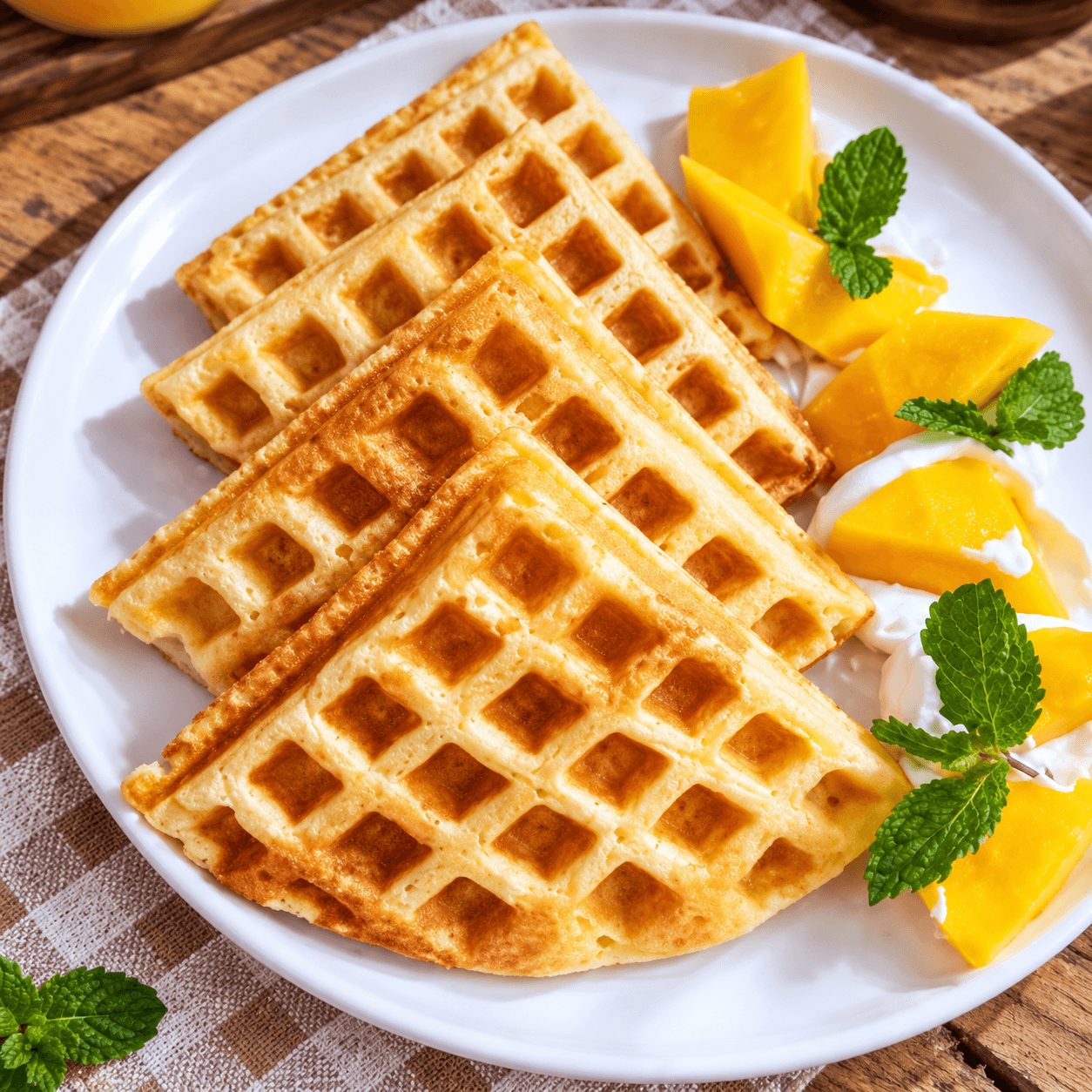 Mango Waffle