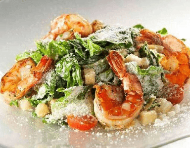 Caesar Salad with Shrimp