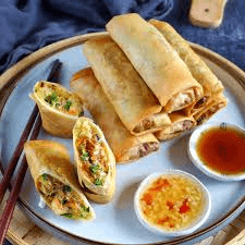 Fried Nem Spring Rolls with Seafood, 7 Pieces