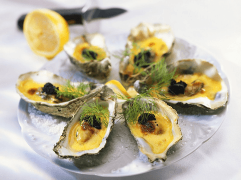 Baked Oyster with Cheese, 1 Piece