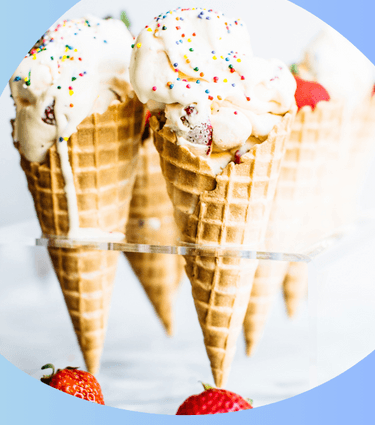 Ice Cream in a Waffle Cup, 2 Scoops