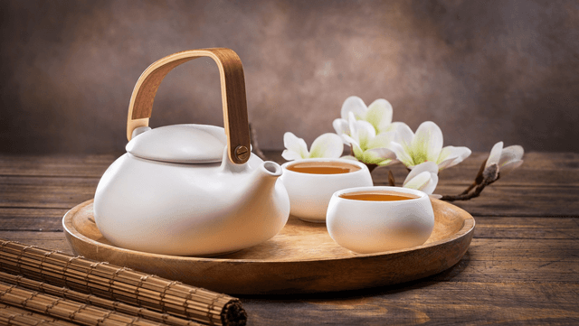 Green or Black Tea, Teapot for Two