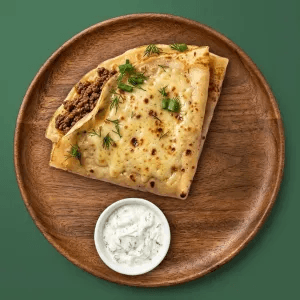 Crepe with Minced Beef and Cheese