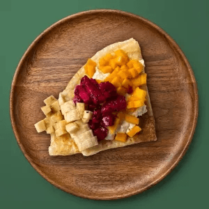 Crepe with Cottage Cheese and Fruit