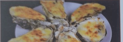 Grilled Oysters with Cheese (8 pcs)