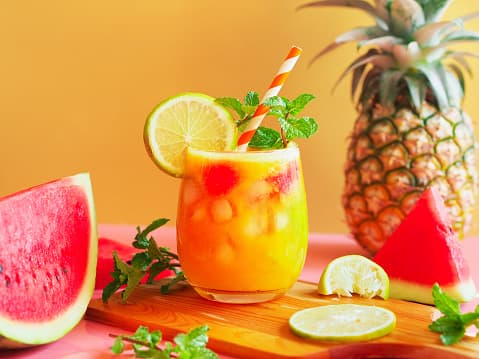 Watermelon-pineapple juice