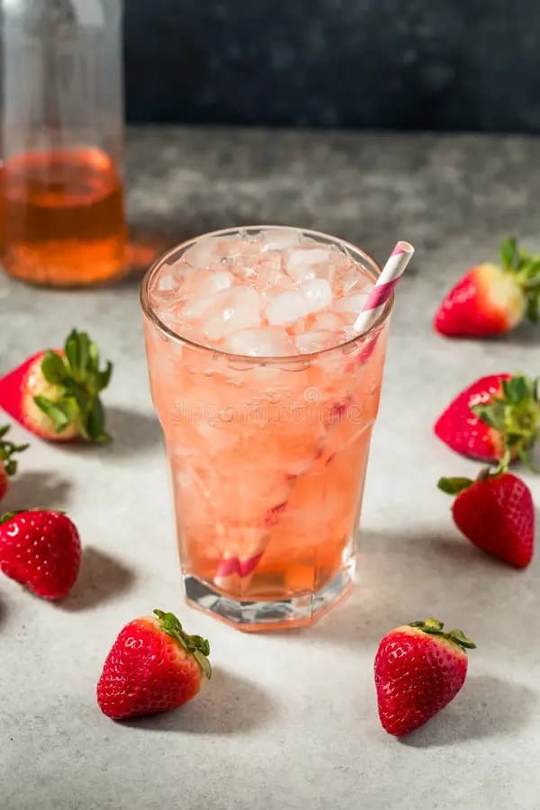Strawberry soda