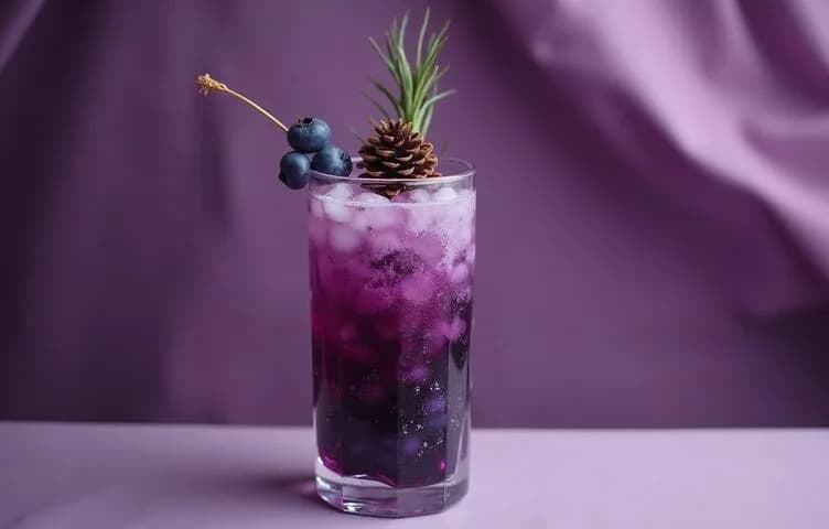 Blueberry soda