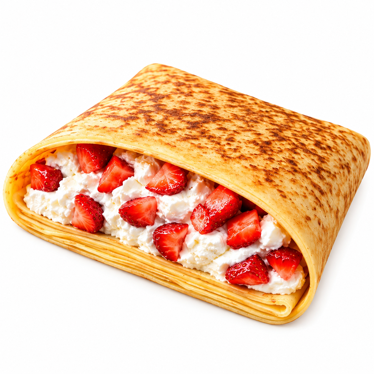 Cottage Cheese + Strawberry Crepe