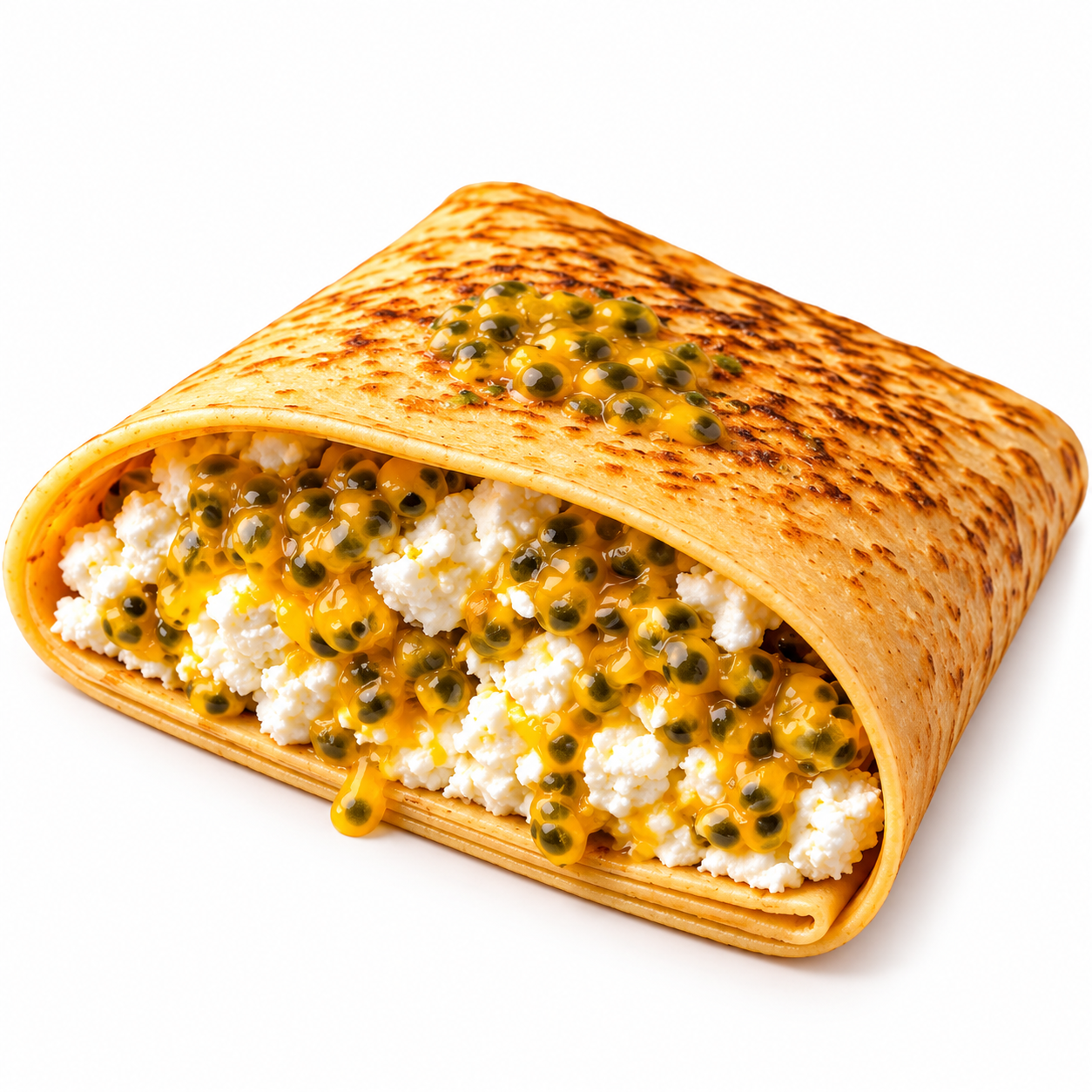 Cream Cheese + Passion Fruit Crepe