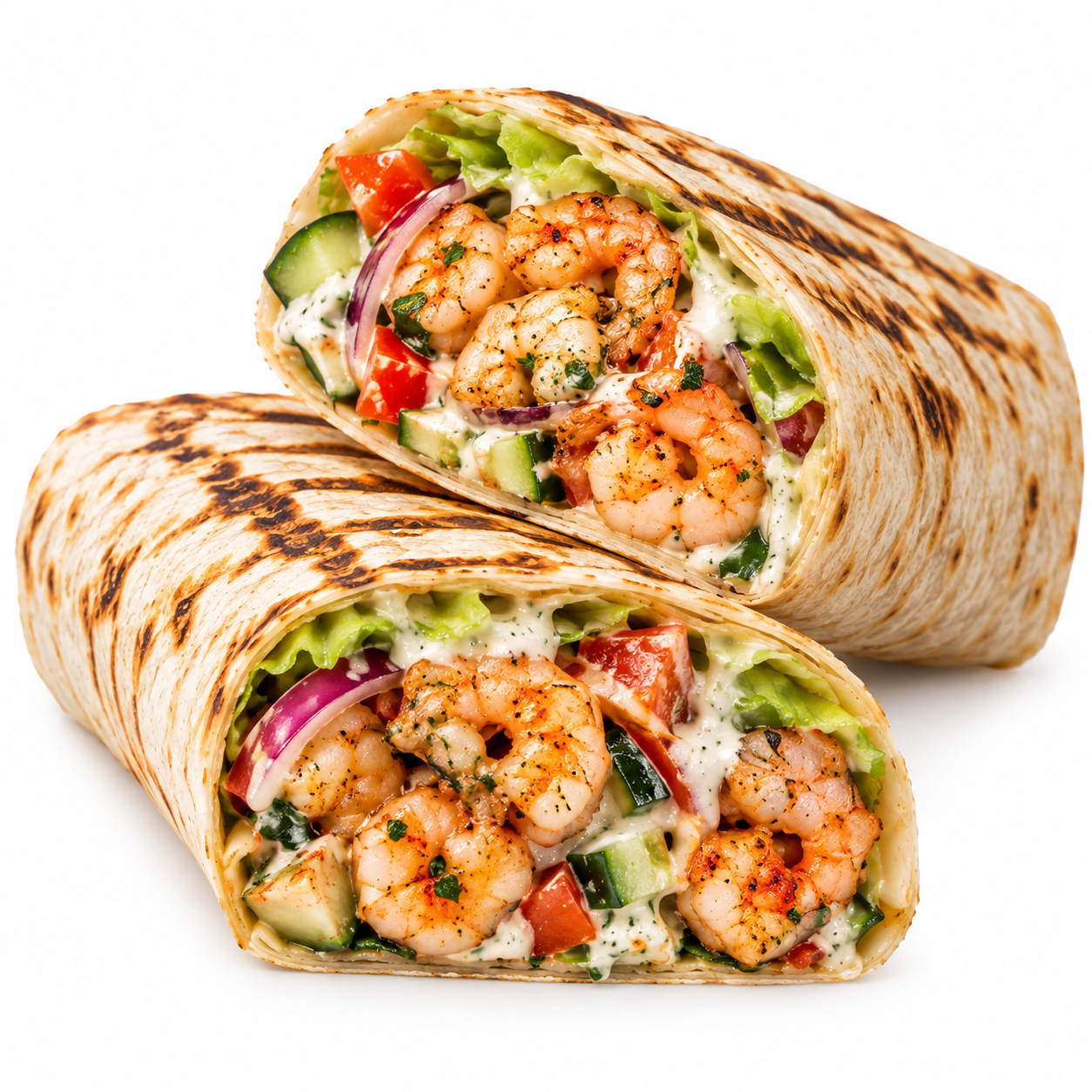With Shrimp Shawarma