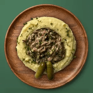 Beef Stroganoff with Purée