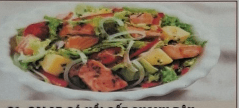Salmon Salad with Passion Fruit Sauce