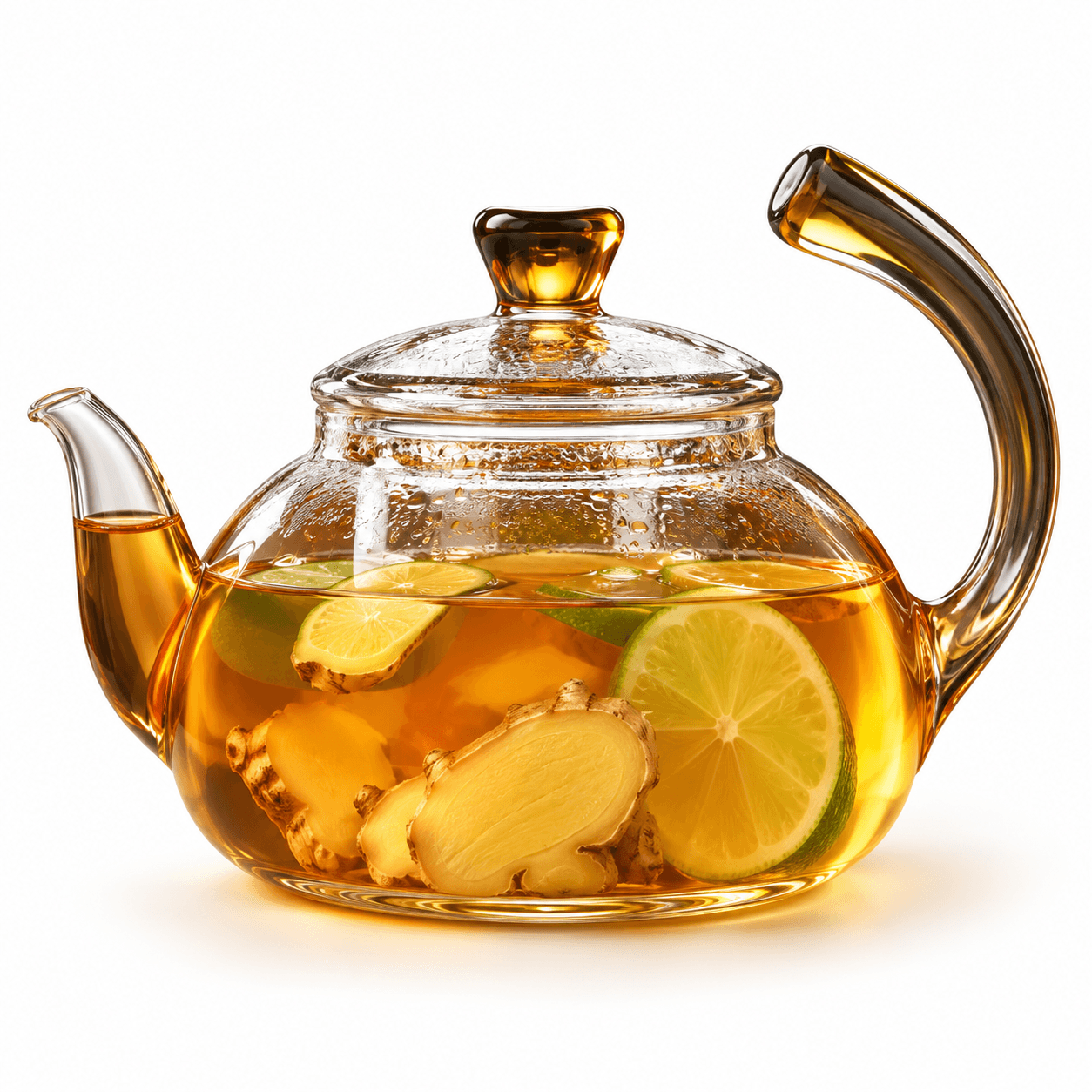 Ginger Tea with Honey & Lime