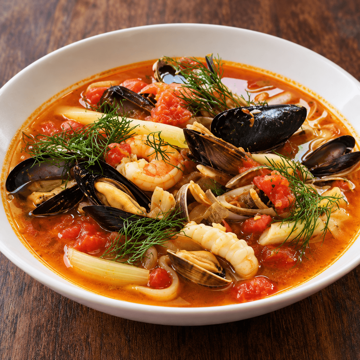 Hot & Sour Seafood Soup