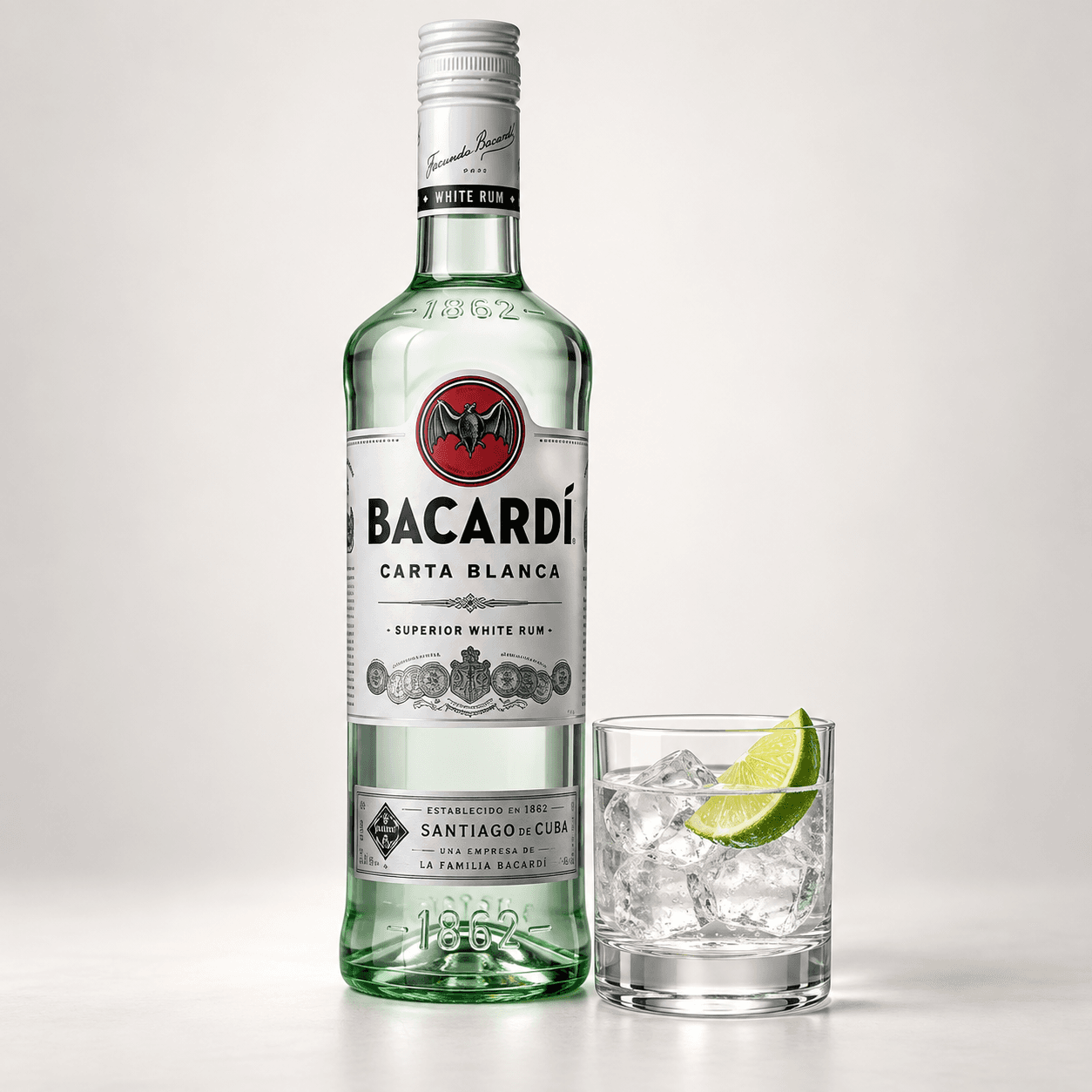 Bacardi Carta Blanca Rum, 50 ml