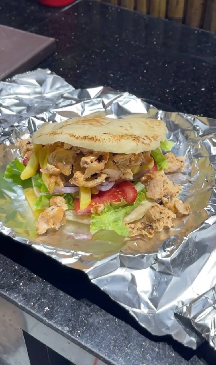 Chicken pita.