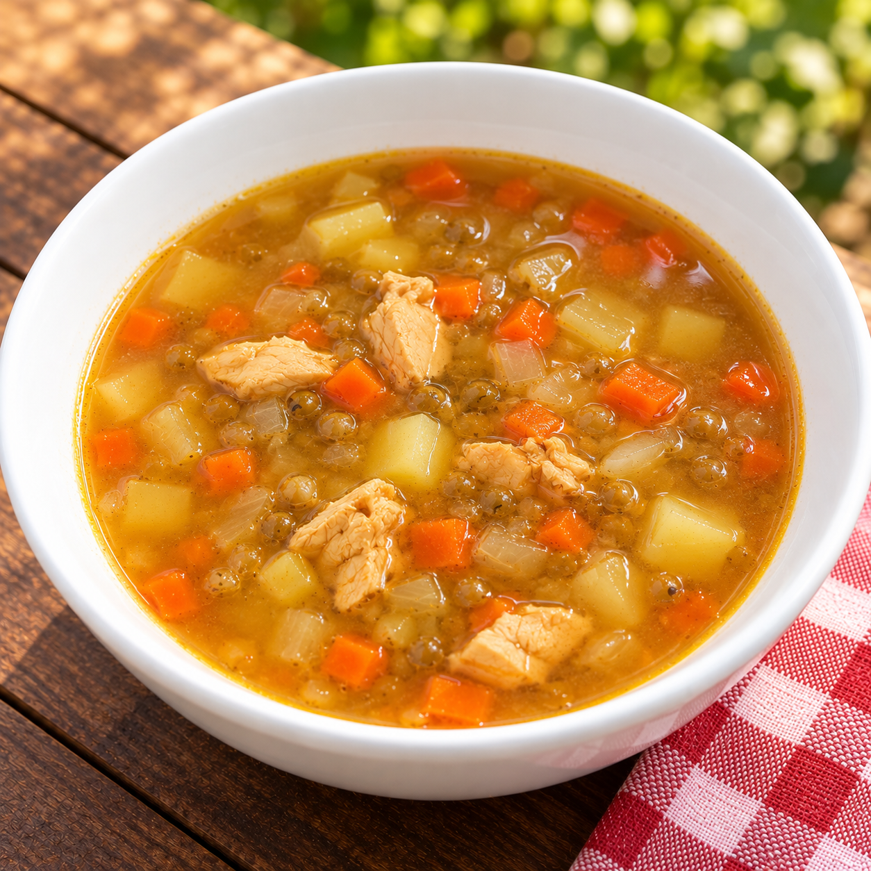 Mung bean soup with chicken (500g)